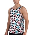 thumbnail image 2 of Gukieu Heart Panda Print Men's Quick Dry Fitness Vest, Round Neck Sleeveless Fitness Bodybuilding Top-Large, 2 of 7