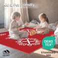 thumbnail image 4 of ODIKA 2'x3' Machine Washable Non-Slip Area Rug, Tannenbaum Greeting Jolly Entryway Festive Hearth Accent High Traffic Rug with Pad, Red, 622176, 4 of 8