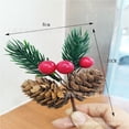 thumbnail image 1 of Accesorios para ramos navideños, copos de nieve, cuerda de cáñamo, ramo de frutos rojos, guirnalda DIY, 1 of 1