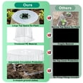 thumbnail image 6 of Aovky 30 Pack Garden Cloches for Plants, 9.44" x 7.48" Reusable Plant Covers with Adjustable Rotary Vent, Protect from Animals Snails Birds, Frost Protection Mini Greenhouse, 6 of 8