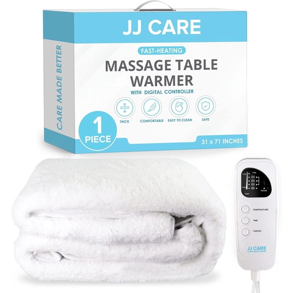 Massage Table Warmer 31"x71", Digital 5 Heat Control Massage Bed Warmer Fleece Pad w/Detachable 12 FT Cord, Table Warmer Massage Therapy w/Overheat Protection, Massage Table Heating Pad