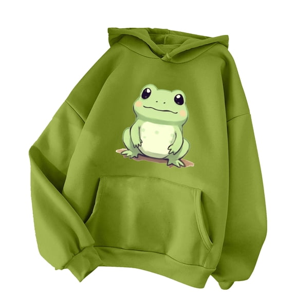 Women's Casual Soft Hooded Sweatshirt with Front Pocket and Drawstring for Autumn Winter Comfort