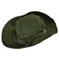thumbnail image 3 of Weikingp Fascinators Hats for Women Bucket Hat Boonie Hunting Fishing Outdoor Ca Military Hats for Men Hats for Women Mens Hats (Clearance) Army Green Polyester, 3 of 7