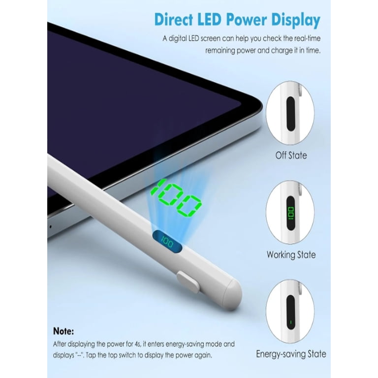 AKKHOO Stylus Pen for iPad with Palm Rejection & Tilt Sensor