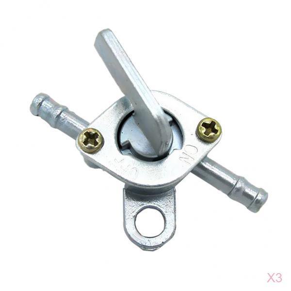 Almencla 3pcs Motorcycle Fuel/Oil Tank Switch Petcock Tap for ATV Dirt