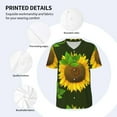 thumbnail image 5 of Fotbe Sunflower3 Baseball Jersey Shirt for Men and Women, Casual Short Sleeves Button Down T-Shirt-X-Large, 5 of 9