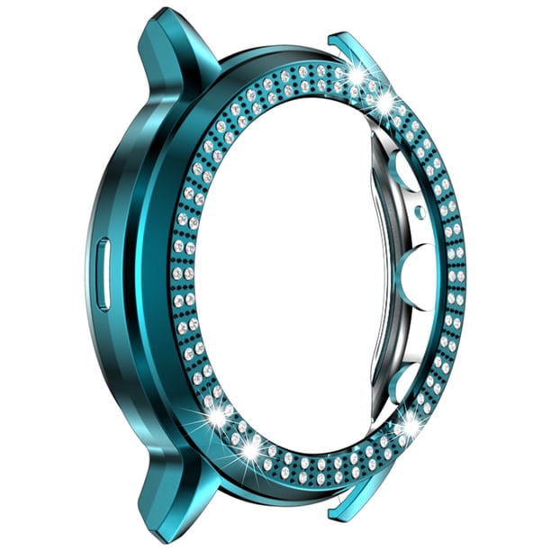 Estuche protector para reloj de PC con marco de diamantes de imitación, carcasa para reloj, accesorios compatibles con Fossil Gen 5 The Carlyle HR (índigo)