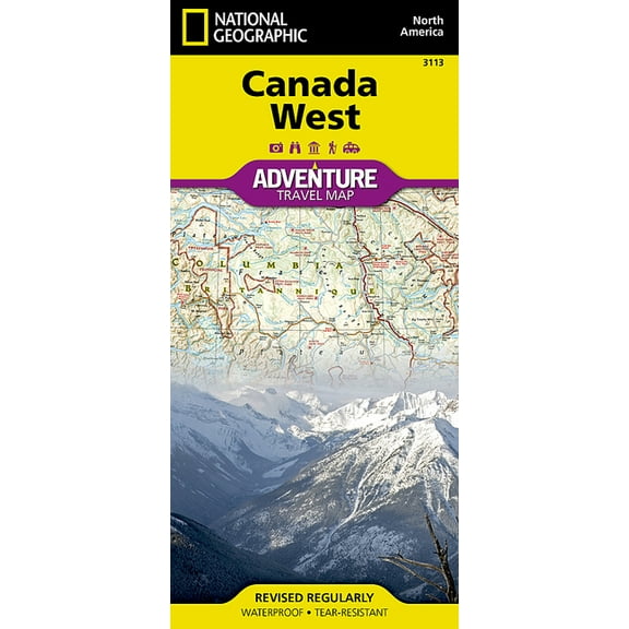 National Geographic Adventure Map Canada West Map, Book 3113, (Paperback)