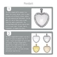 thumbnail image 2 of Sonducket 50 piezas de bandejas colgantes con bisel de corazón, accesorios de diamantes de imitación, espaciadores de dijes para fabricación de joyas Ropa, zapatos y accesorios Miscelánea Blanco K Sonducket AP009583-03, 2 of 6