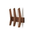 thumbnail image 4 of DRAKESTONE Mid-Century Coat Rack w/ 3 Wooden Hooks - Walnut, 4 of 4