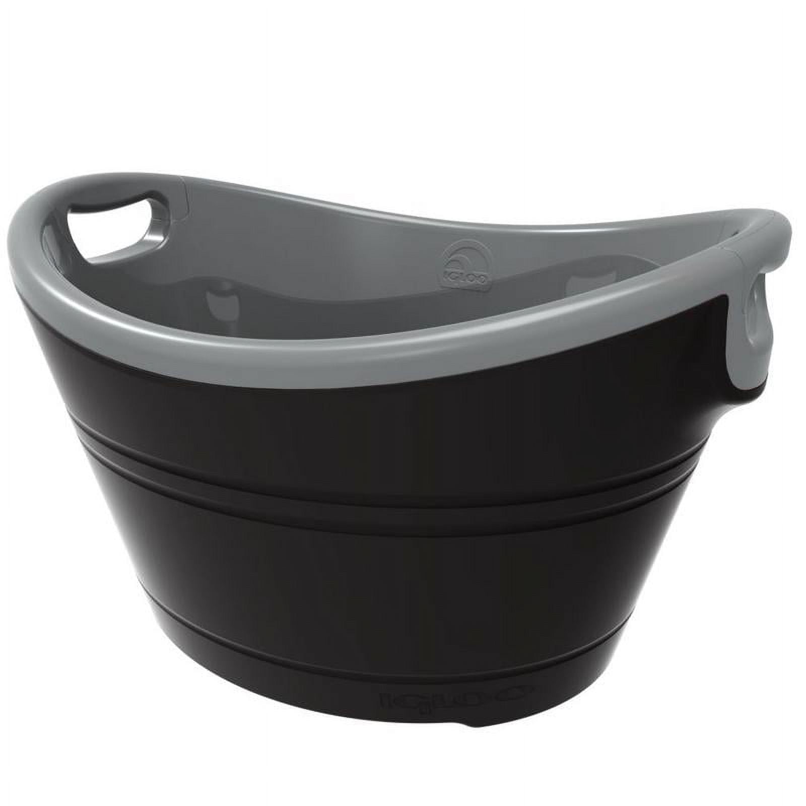IGLOO 20 qt. Party Bucket Cooler - Black/Silver