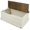 thumbnail image 4 of OS Home and Office Furniture Cottage Series Wood Storage Trunk in Distressed Wht, 4 of 5
