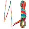 thumbnail image 5 of MRLESS 2pcs Waxed Shoelace for Hockey Shoes Rainbow Gradient Colorful Flat Polyester Shoelaces Waterproof for Ice Skating, 5 of 7