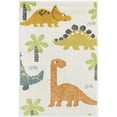 thumbnail image 2 of Unique Loom Whimsy Kids Collection Area Rug - Dinotopia (2' 2" x 3' 1" Rectangle Ivory/Black), 2 of 9