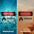 thumbnail image 6 of (2 Pack) Hydrogen OSHA Danger Sign 14 Inch X 10 Inch Indoor / Outdoor Rust-Free Aluminum Metal Signs for Workplace, Workshop, and Construction Site, Made in the USA, 6 of 8