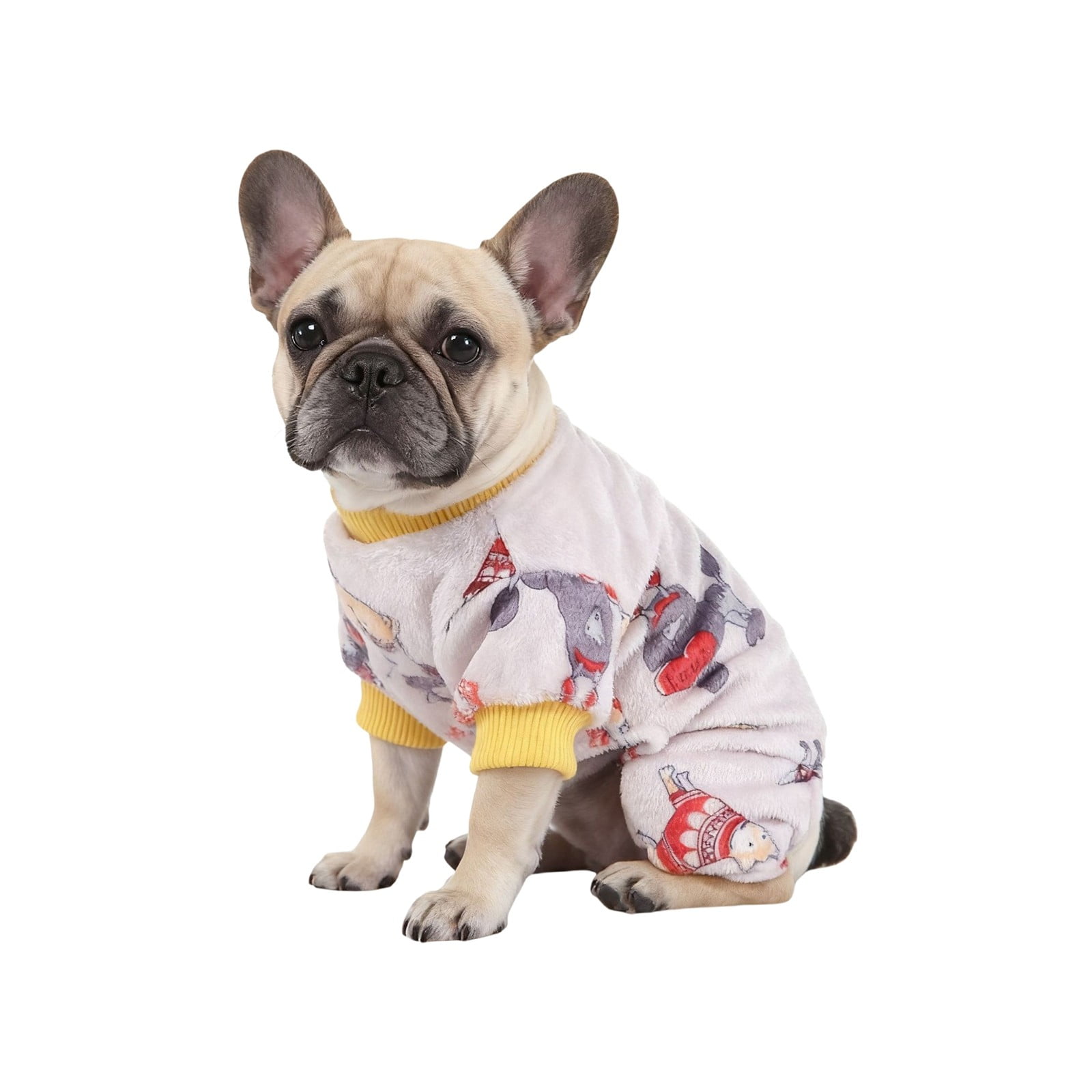 Holiday Sweater Festive Knitted Pet Attire Cozy Warm Winter Outfit for Cats Dogs Seasonal Puppy Apparel with Glow Chew Toy Indoor Outdoor Celebration