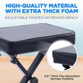 thumbnail image 3 of Pyle Adjustable Keyboard/Piano Bench, Padded X Style Bench, Foldable Collapsible Musician Stool with Non-Slip Rubber Fee, 3 of 8