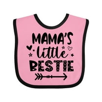 Inktastic Mama's Little Bestie with Arrow and Hearts Boys or Girls Baby Bib