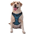 thumbnail image 1 of Kdxio Cute Shark Print No Pull Dog Harness Adjustable Reflective Oxford Easy Control Medium Large Dog Harness for Training and Everyday-Large, 1 of 6