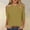 Brown women cold shoulder tops a1, variant on thefmos Women's Fall Winter Round Neck 3/4 Sleeve Cold Shoulder Blouses Casual Basic Pullover Tops Loose Fit Shirts Trendy Fashion Clothes, Brown L