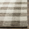 thumbnail image 3 of SAFAVIEH Kilim Jasmine Checkered Wool Area Rug, Light Grey/Brown, 4' x 6', 3 of 6