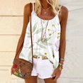 thumbnail image 1 of Puntoco Blusas de cuello cuadrado, blusas casuales holgadas estampadas de moda para mujer, blusas camisolas de cuello redondo, 1 of 5