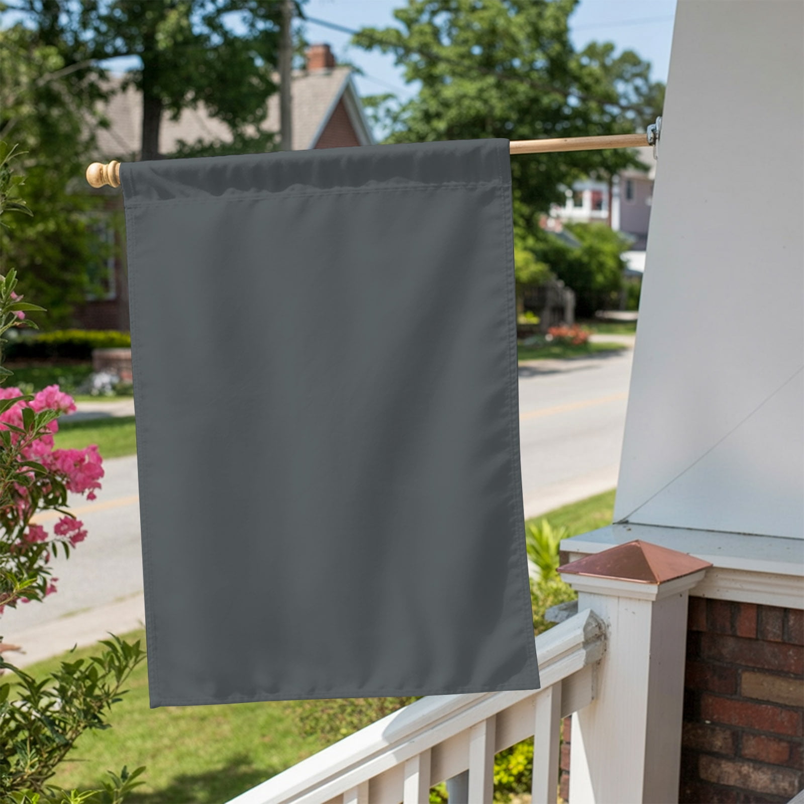 Grey House Flag 28 x 40 Inches, Pure Solid Color Simple Turquoise Modern Weather Proof Outdoor Patio Flags Double Sided Small House Decoration for Yard Lawn Outside Home