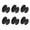 A, variant on Pack Of 6 auto Adhesive Cabinets Knobs Steel Not Drill Hardware Simple Installs for Drawers Glass door Bathroom Cabinets