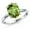 Green, variant on 14K White Gold Green Peridot Engagement Ring for Women | 2.80 Cttw | Oval 10X8MM | Gemstone August Birthstone | Size 8