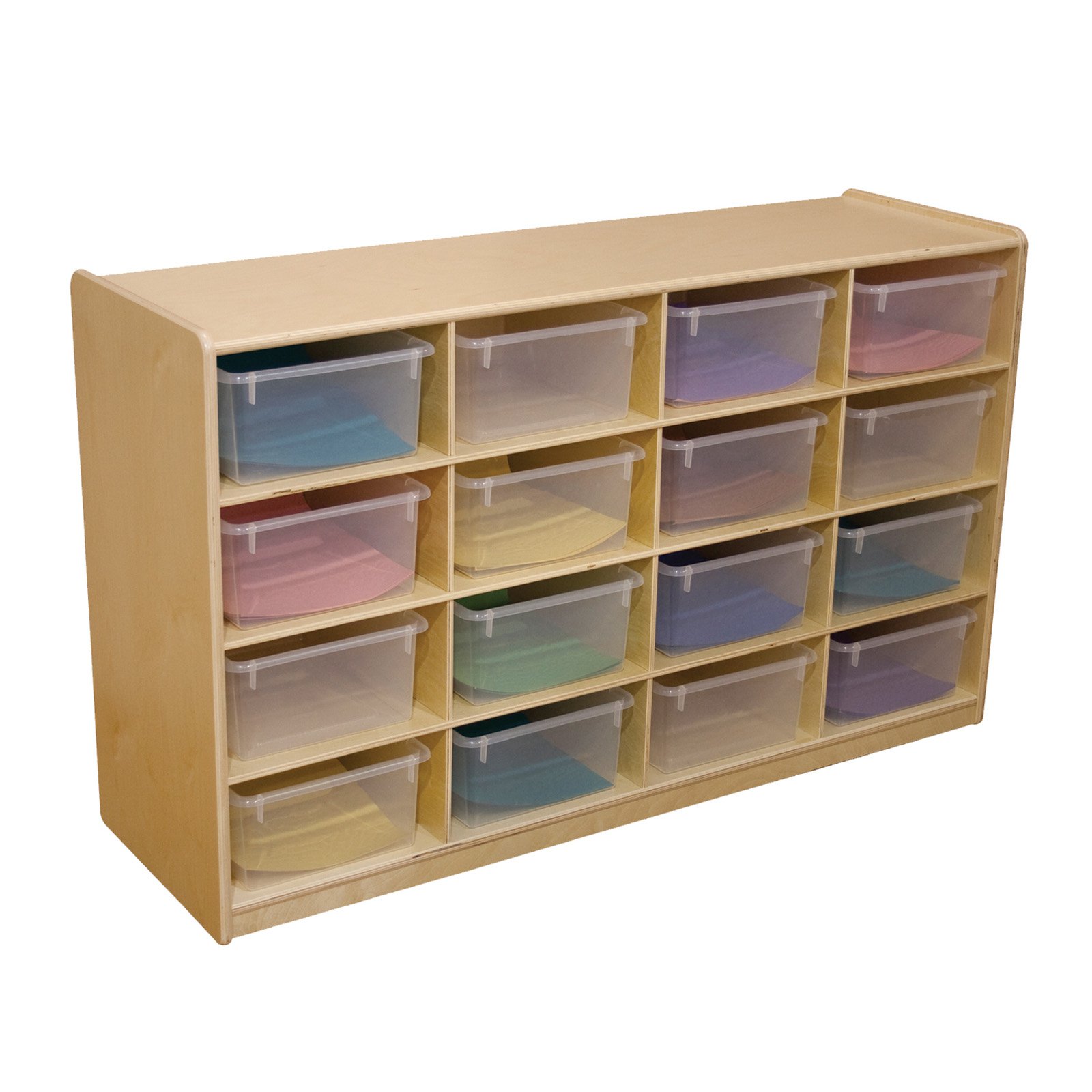 Wood Designs 16 Letter Tray Storage Unit with 5 in. Trays