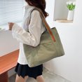 thumbnail image 4 of Bolsa Bolso de mano para mujer Bolsos de hombro de gran capacidad con múltiples bolsillos de nailon (verde) JShteea Para Estrenar, 4 of 9