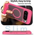 thumbnail image 4 of MYKOMI Magnetic for Google Pixel 10 Pro XL Case with Kickstand, Compatible with MagSafe, Slim Fit Pixel 10 Pro XL Military Grade Drop Protection Shockproof Anti-Fingerprint Phone Case, 4 of 9