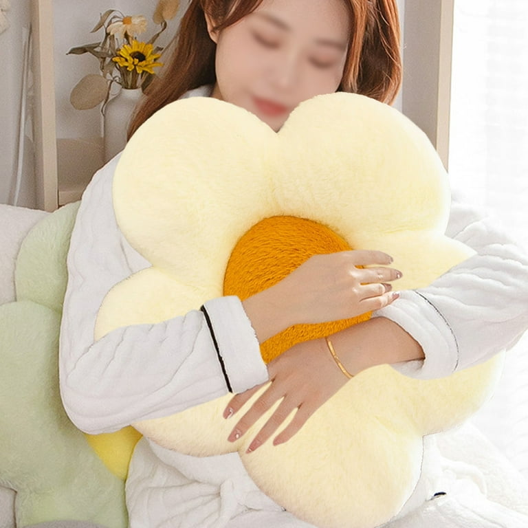 OUKEYI Flower Floor Pillow Sun Shape Cushion Cute Seating Pad Chair Cushion Oversized Throw Pillow,Cute Sun Pillow Plush Toy,for Home Decoration