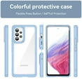 thumbnail image 2 of TECH CIRCLE for Samsung Galaxy A53 5G 6.5 inch Luxury Lightweight Shockproof Transparent Acrylic + TPU Hybrid Bumper Slim Shell Phone Case Cover,Blue, 2 of 8