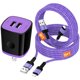 thumbnail image 1 of iPhone Charger,1Pack 2.1 Dual USB Charger Block w/ 2Pack Multi Charging Cables 6FT 10ft iPhone Charger Cords,USB Wall Charger Station Power Adapter USB Charging Block Compatible for iPhone 14/13/12, 1 of 1