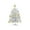 White, variant on Steadline White Christmas Tree Set with Gold Decorations - Mini Holiday Decor for Desk and Tabletop Display - Festive Seasonal Centerpiece for Home and Office
