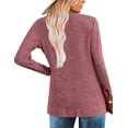 thumbnail image 5 of Zeagoo Womens Trendy Pullover Tops Long Sleeve Tunic Shirts V Neck Womens Fall Tunic Tops for Women 2025 Casual Blouse Sweatershirts, 5 of 7