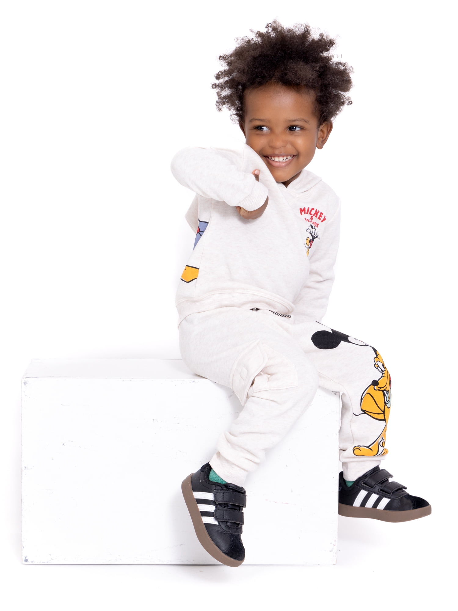 Mickey Mouse Toddler Boy Hoodie and Joggers Set, Sizes 12M-5T