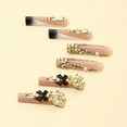 thumbnail image 2 of Rectangular Black French-style Three-dimensional Butterfly Detachable Fake Nails, 2 of 5