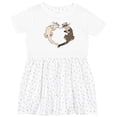 thumbnail image 3 of Inktastic Cute Ferret Heart Girls Toddler Dress, 3 of 5