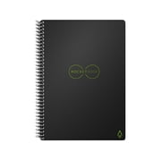 Rocketbook Core Executive Smart Notebook, Spiral-Bound, 36 Pages, Dot-Grid, Black