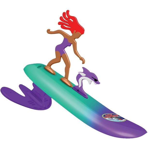 Surfer Pets Wave Powered Mini-Surfer, Pet and Surfboard Beach Toy - Mavericks Mavy and Wavy