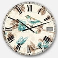 thumbnail image 1 of DesignArt Beige Bird Wings Large Wall Clock, 1 of 2