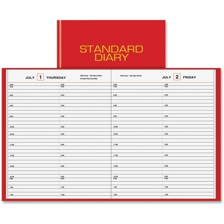 acco at a glance standard daily diary appointment book aagsd91013