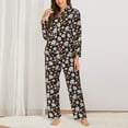 thumbnail image 2 of Naloa Daisies Flowers Pajamas for Women Set, Womens Pajama Sets, Lounge Sets for Women, 2pjs for Women-Large, 2 of 7