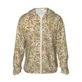 thumbnail image 2 of Uemuo Paisley Floral 1 Pattern Women's Full Zip UPF 50+ Sun Protection Hoodie Jacket Long Sleeve Sun Shirt Hiking Outdoor Performance with Pockets-3X-Large, 2 of 9