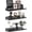 Clear Black, variant on Clear Floating Shelf – Wall Organizer for Nail Polish, Books, Decor, Makeup, Perfume, for Bedroom, Living Room, Kitchen, Bathroom