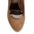 thumbnail image 4 of Breckelle Marisa31 New Women Suede Almond Toe Hidden Platform Stiletto Heel Pump, 4 of 5