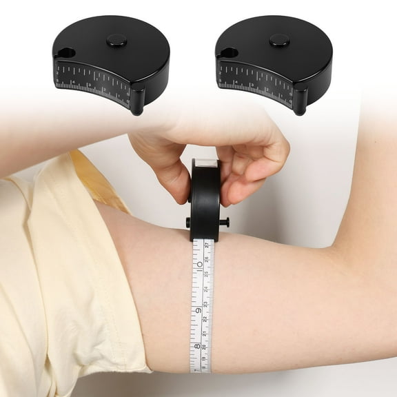 2Pcs Body Tape Measure 59inch Retractable Double Scale Waist Circumference Measuring Ruler Portable Fabric Measuring Tape for Tailor Home Gym