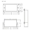 thumbnail image 3 of 4X Tapa de la Batería Activo Pickup Humbucker Pickups para Guitarras Eléctricas de 6 Cuerdas, 3 of 5